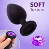 Anal Plug Set 3 Pcs Jewel Butt Plug Anal Sex Toys Silicone But Plug for Men Women Anal Plugs Trainer Gay Sex Toys Sex Massager Butt Plug Tail Anal Toy