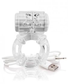 Screaming O Charged Big O Vibrating Cock Ring Clear (SKU: TCN-BM-ABO-C)