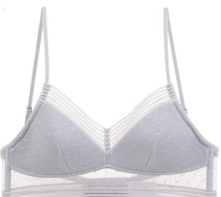 Backless Bra Invisible Bralette Thin Lace Wedding Bras Low Back Underwear Push Up Brassiere Women Seamless Lingerie Sexy BH Top (Color: Grey, size: M)